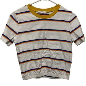 Women's Vans Rainbow Striped Crop Top